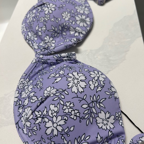 Zaful- Lilac Floral Bikini Set Size Large - Picture 2 of 8